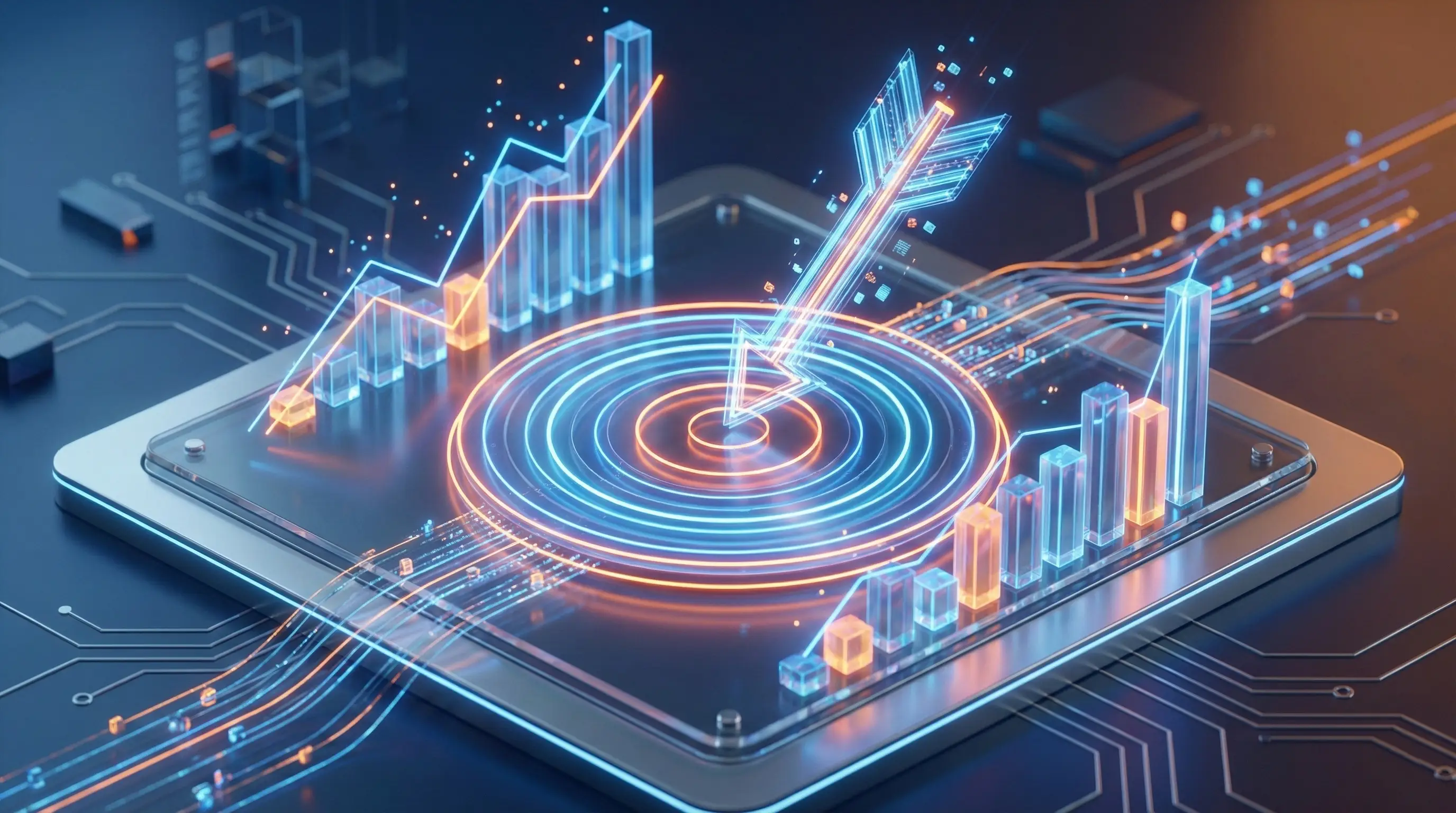 Grafic de targetare stilizat